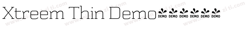 Xtreem Thin Demo字体转换